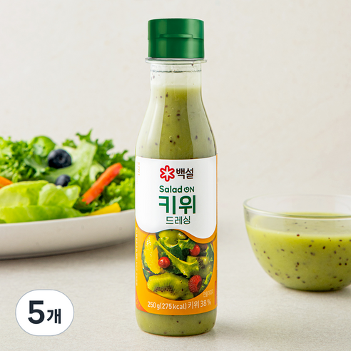 백설 키위 드레싱, 250g, 5개