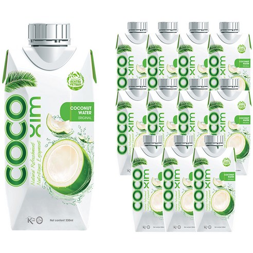 코코씸 코코넛 워터 오리지널, 330ml, 12개