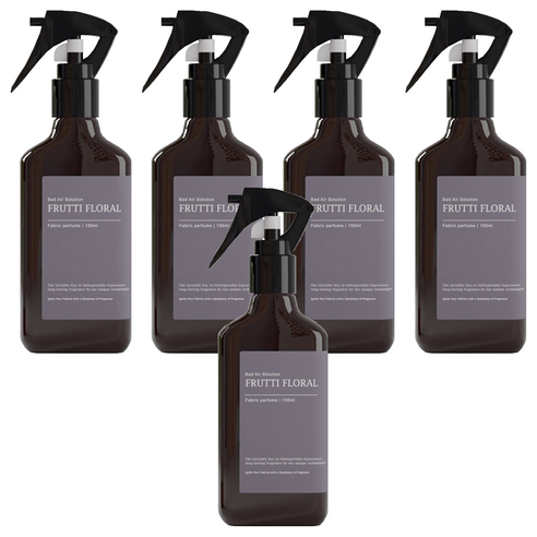 BAS 섬유 탈취제 프루티 플로럴 본품, 150ml, 5개