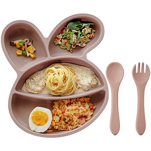 사랑스러운 토끼와 함께하는 즐거운 식사, 아띠래빗 흡착식판 세트