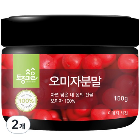 토종마을 오미자분말, 2개, 150g