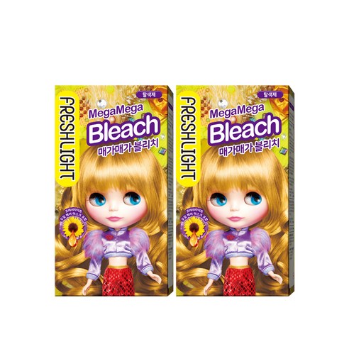 프레쉬라이트 헤어 블리치 메가메가 탈색제, 130ml, 2개입