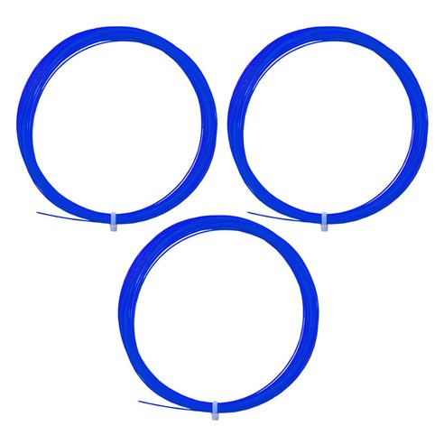 지앤와이 고탄성 배드민턴 라켓 줄 스트링 거트, 블루, 3개
