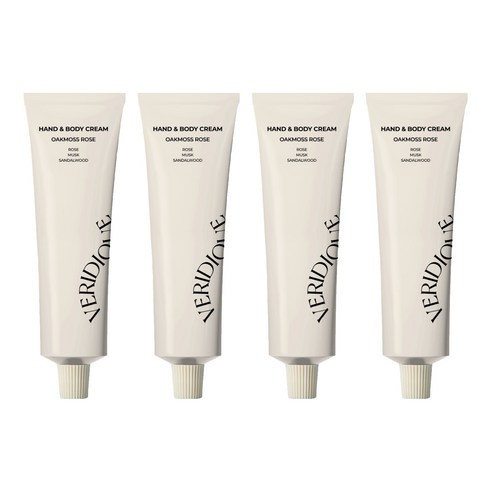 베리디크 핸드 앤 바디크림 오크모스 로즈, 4개, 50ml