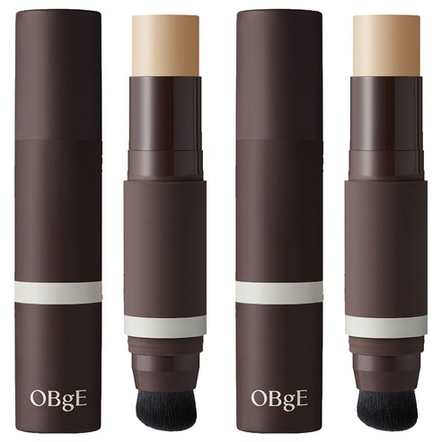 OBge 내추럴 커버 남성 파운데이션 13g, 3호 샌드, 2개