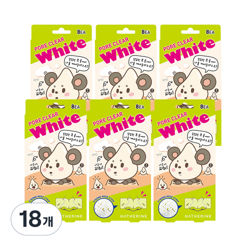 해서린 포어클리어 화이트 코팩, 8개입, 18개