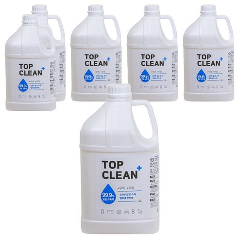 탑크린플러스 살균소독제, 4L, 6개