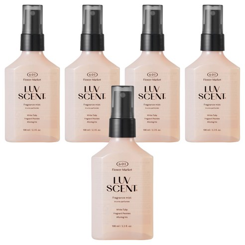 럽센트 프래그런스 미스트 플라워마켓 화이트튤립향, 100ml, 5개