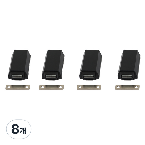 올고르 건축 가구 겸용 원터치 자석 빠찌링 소 블랙, 8개