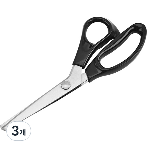 동아피엠에스 스테인리스 핑킹가위 구름형 10mm, 혼합색상, 3개