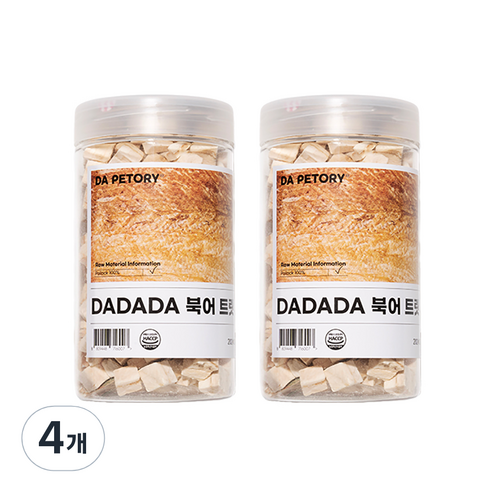 DADADA 반려동물 동결건조 트릿 80g, 4개, 북어