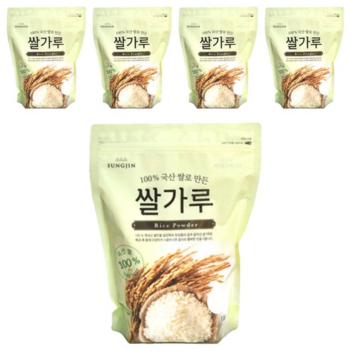 성진 쌀가루, 1kg, 5개