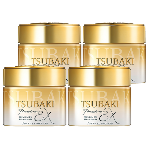 츠바키 프리미엄 EX 리페어 헤어마스크, 180g, 4개
