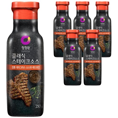 청정원 클래식 스테이크소스, 250g, 6개
