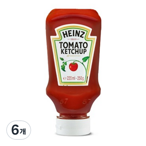 하인즈 토마토 케찹, 250g, 6개