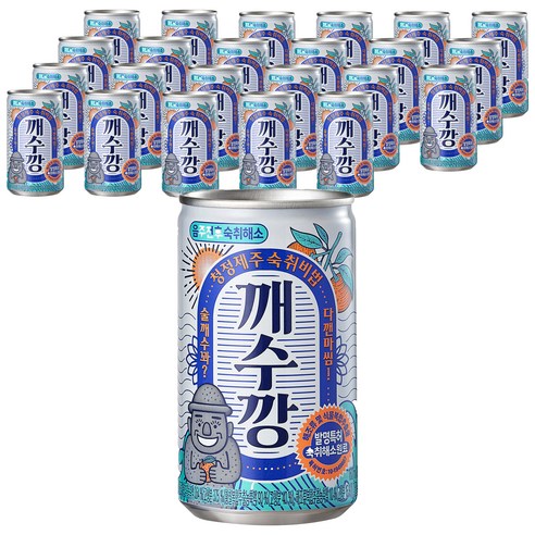 깨수깡 숙취해소음료, 160ml, 24개