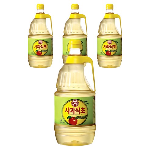 오뚜기 사과식초, 1.8L, 4개