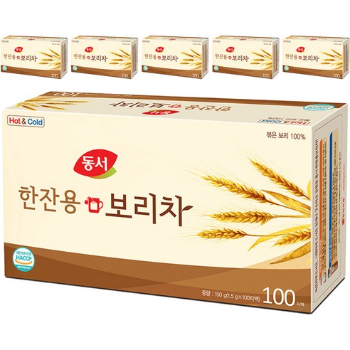 동서 한잔용 보리차 1.5g × 100개입 × 6개, 최소 중량 × 개당 수량 × 수량 섬네일