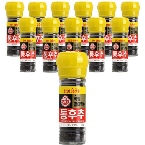 오뚜기 향이생생한 직접갈아먹는 통후추, 50g, 12개