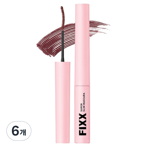 쏘내추럴 수퍼 픽스 슬림 마스카라 2.8g, 6개, 03 소프트 로지
