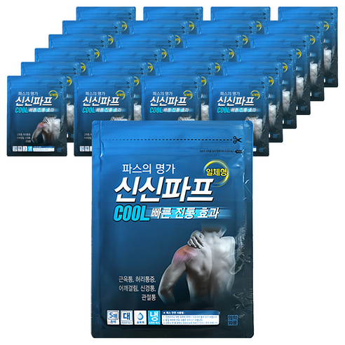 신신파스 신신파프 쿨 파스, 5개입, 25개