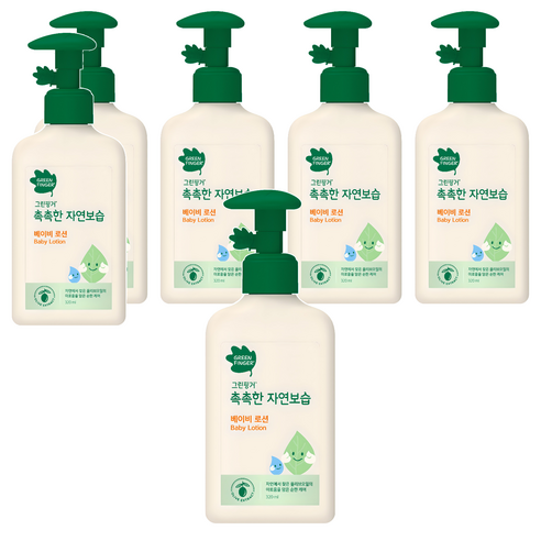 그린핑거 촉촉한 자연보습 베이비로션, 320ml, 6개