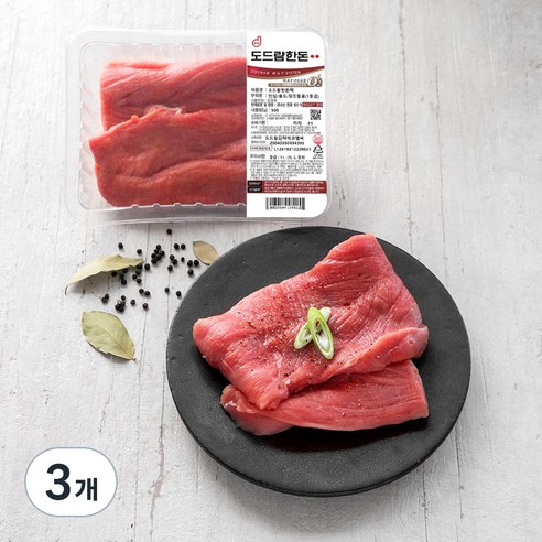 도드람한돈 1등급 안심 장조림용 (냉장), 500g, 3개