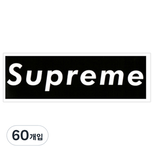 파티복닷컴 슈프림 여행용 캐리어 스티커, ST_002, 60개입