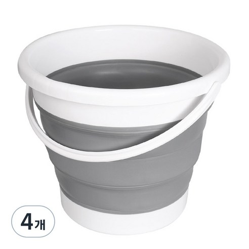 모나코올리브 다용도 폴딩 바스켓 5L, 그레이, 4개