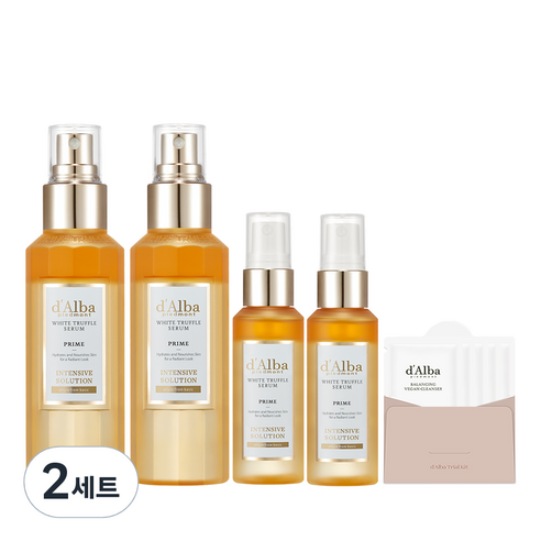 달바 화이트 트러플 프라임 인텐시브 세럼 100ml 2개+50ml 2개+젤클렌저 3ml x 5개 세트, 1세트