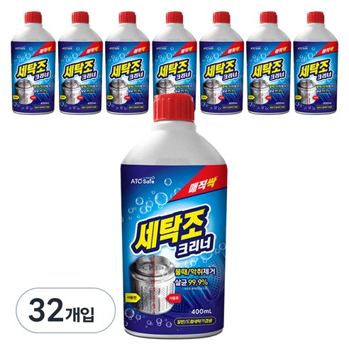 아토세이프 세탁조크리너 액체형 세정제, 32개