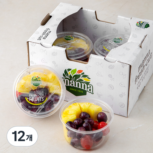만나 프레시 믹스 파인 포도 방울, 250g, 12개