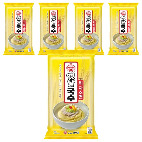 오뚜기옛날 국수 치자소면, 900g, 5개