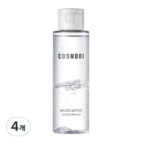 코스노리 마이크로 액티브 립앤아이 리무버, 100ml, 4개