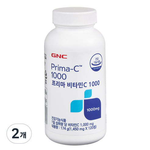 GNC 프리마 비타민 C 1000, 120정, 2개