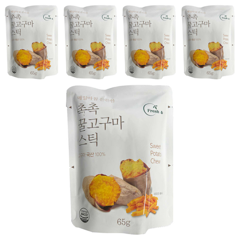 촉촉 꿀고구마 스틱, 65g, 5개