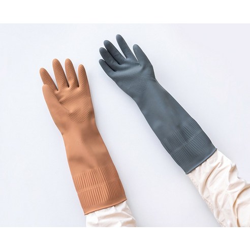 깨끗한 집안 청소를 위한 편안하고 내구성 있는 생활공작소 라텍스 고무장갑