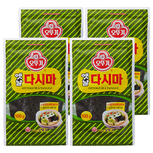오뚜기 해조류 다시마, 100g, 4개