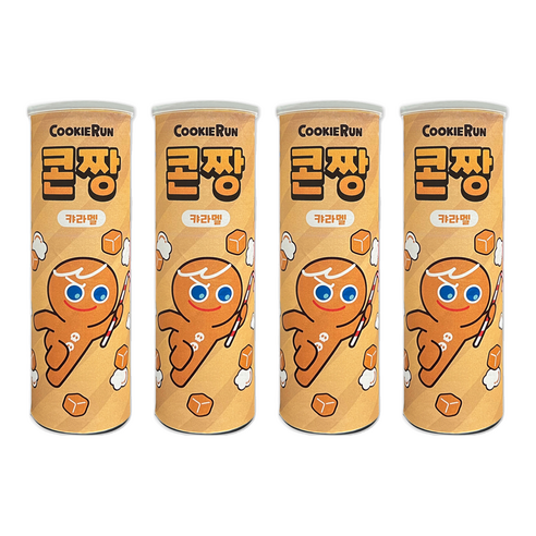 쿠키런 콘짱 캬라멜, 80g, 4개