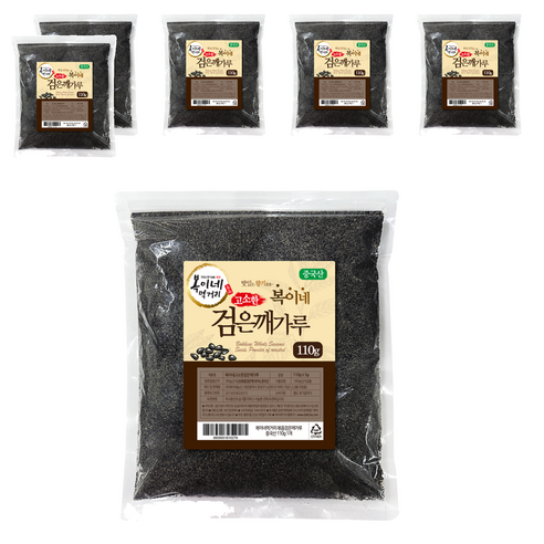 복이네먹거리 볶음 검은깨가루, 110g, 6개