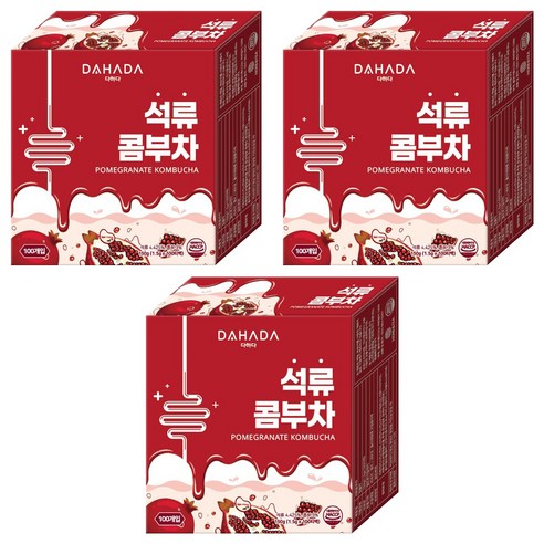 다하다 석류콤부차, 1.5g, 100개입, 3개