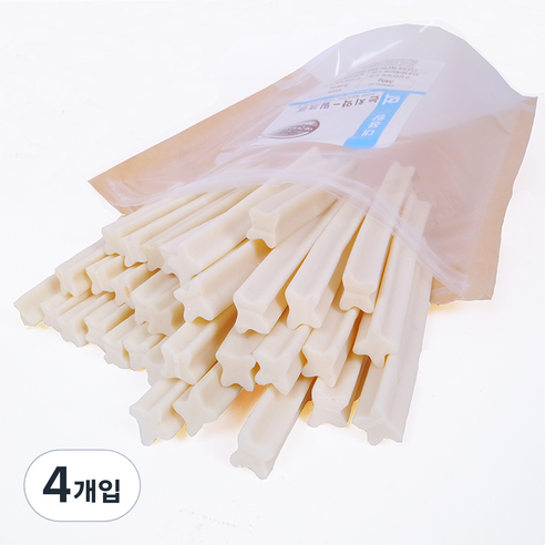 뉴트리오 먹는치약 강아지 덴탈껌 대용량, 밀크, 4개입