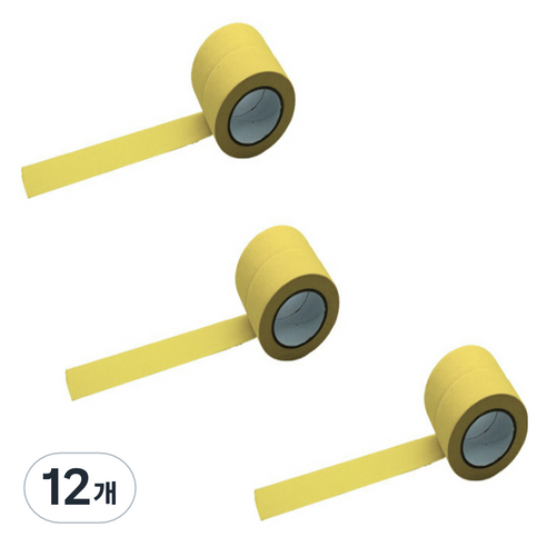 만들하비 컬러 종이 마스킹 테이프 2cm x 13m, 베이지, 12개