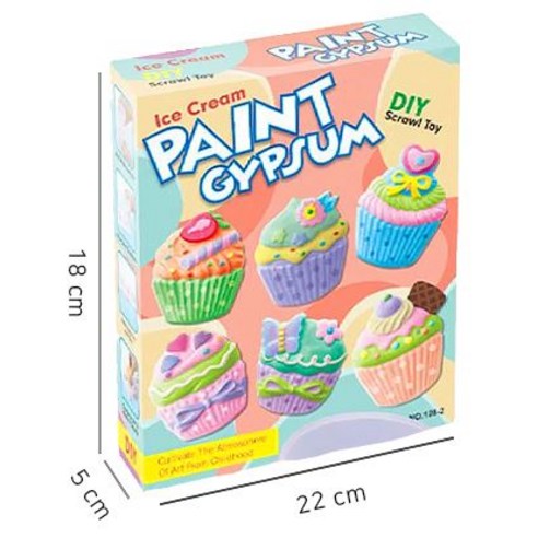 티처스 컬러링 석고모형 냉장고자석 만들기 세트: 아이스크림 모양의 귀여운 냉장고자석을 직접 만드세요!