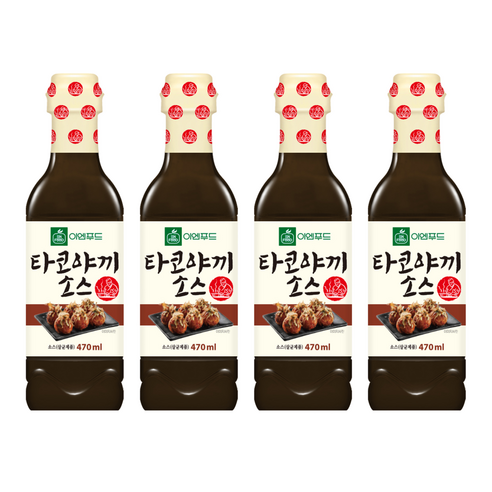이엔푸드 타코야끼 소스, 470ml, 4개