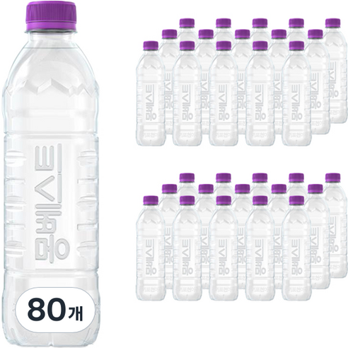 몽베스트 위드어스 무라벨 먹는샘물, 500ml, 80개