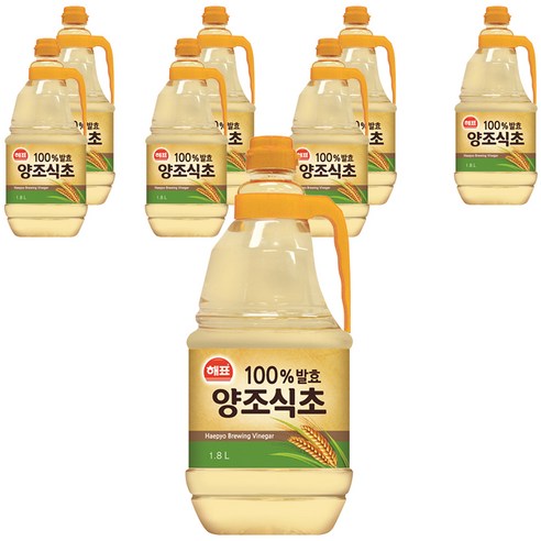 [해표] 양조식초, 1.8L, 8개