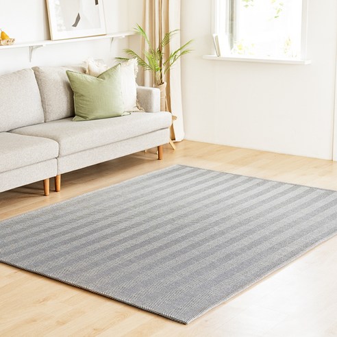 쉐브론 사이잘룩 러그로 완성하는 스칸디나비아 감성의 아늑한 공간