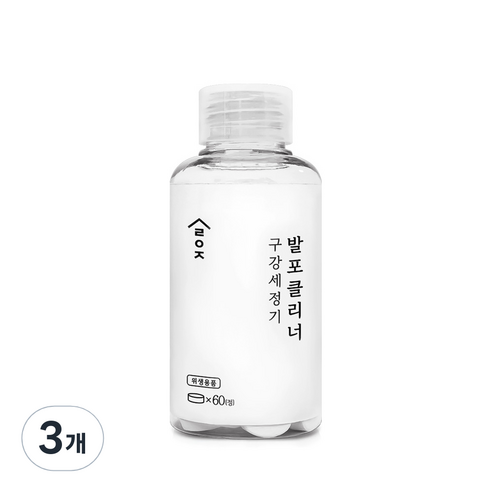살림이지 구강세정기 발포 클리너 60p slez-9r60, 90g, 3개
