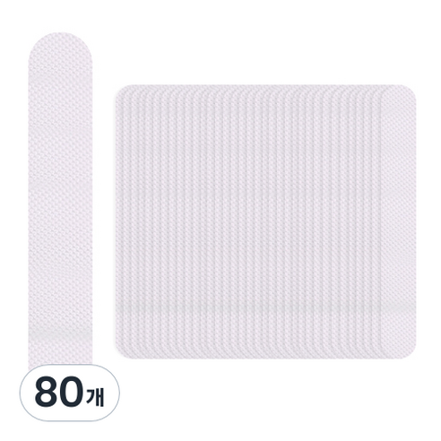 다다 미끄럼방지 스티커 테이프 투명 20 x 640 mm, 80개